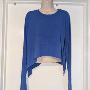 Free People Tempo L/S shirt sz Med NWT blue cobalt
